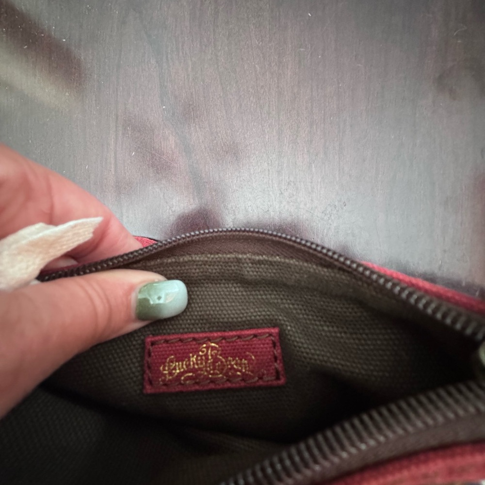 Lucky Brand Boho Multicolor Patchwork Wristlet Cl… - image 3